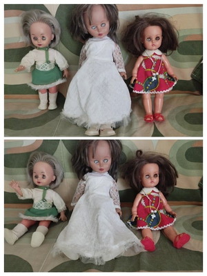 El Greco collectible set of 4 vintage dolls used