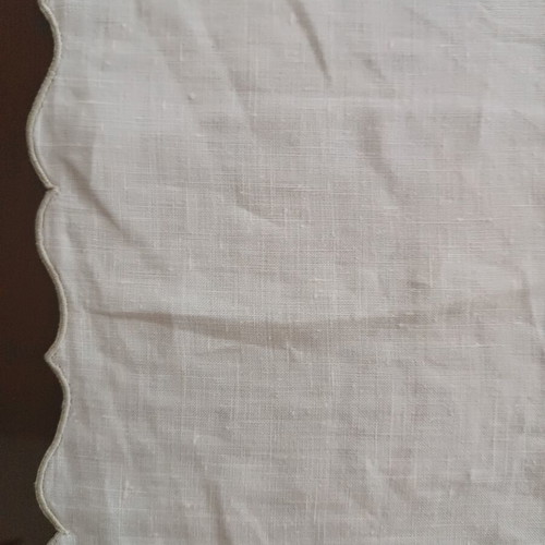 Handmade linen table runner with embroidery, like new