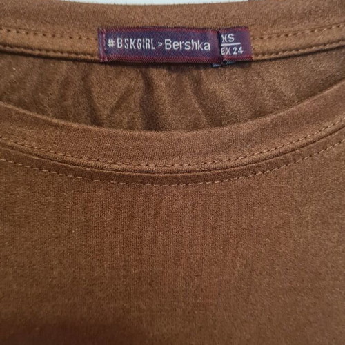 Bershka women's brown blouse xsmall like new