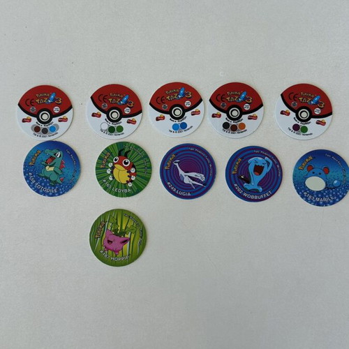 Συλλογή Pokémon Tazos Topps Johto σαν καινούργια, 11 τεμαχίων