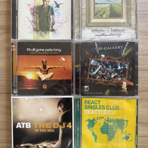 Trance Progressive Club CDs collection like new, iconic 00s electronic