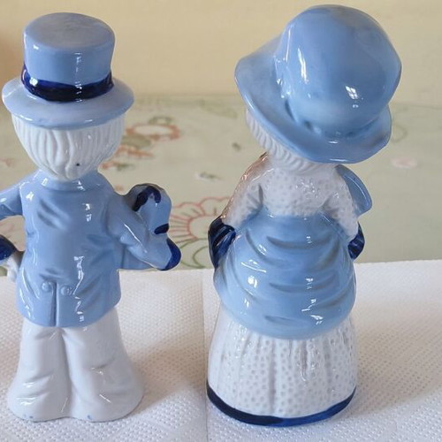 Vintage porcelain figurines Victorian couple