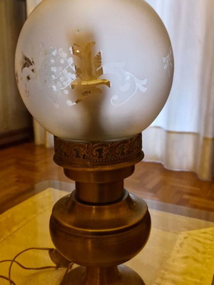 Vintage table lamp used brass/copper
