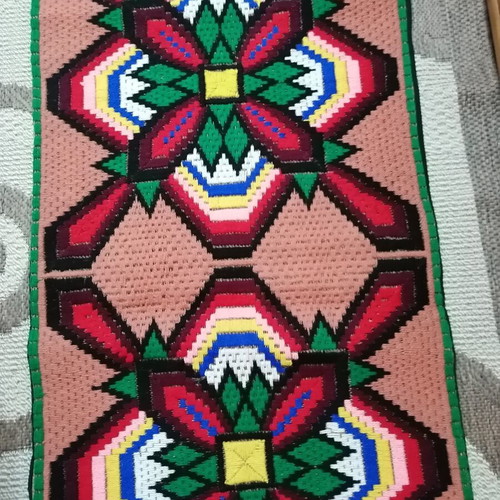 Handmade runner rug 3.80 × 0.53 m