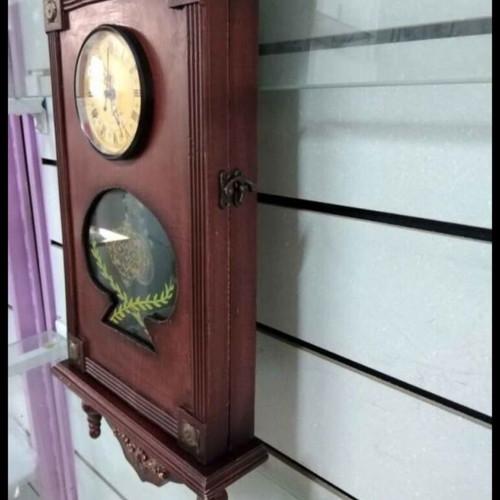 Wooden wall clock new with pendulum
