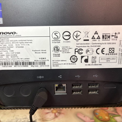 Lenovo C340 All-in-One 20” used, screen needs repair