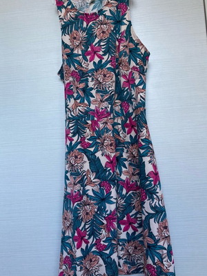 H&M dress with tropical fabric like new, multicolor, size L