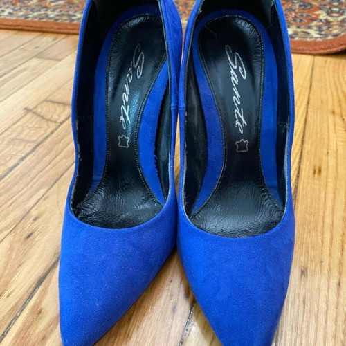 Sante heels blue used, size 39