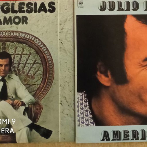 Julio Iglesias vinyl records used, 2 pieces