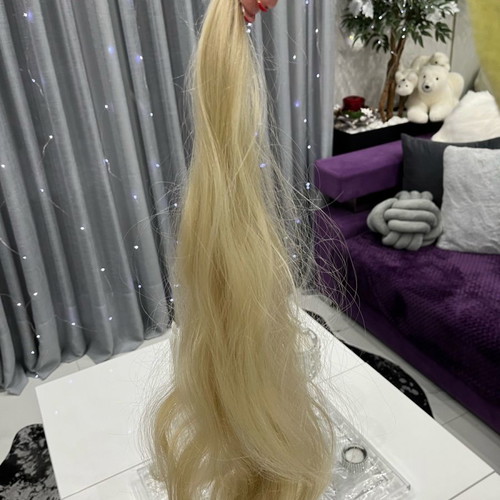 Blonde ponytail new synthetic hair with convenient holder