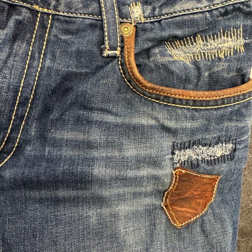 Robin’s Jeans denim pants used, handmade, blue, size 30
