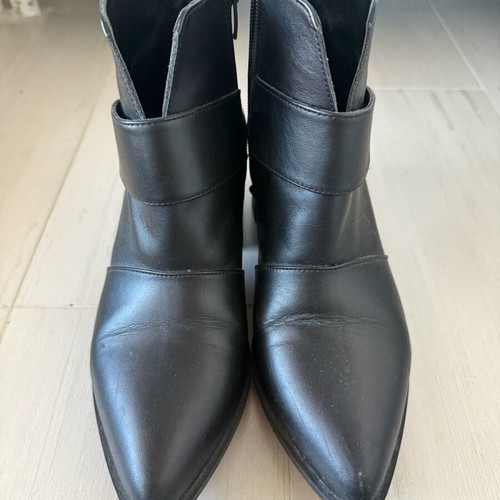 Glamazons leather ankle boots used, size 39, black