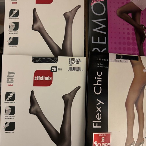 Tights pack of 4 new, colors graphite and negro