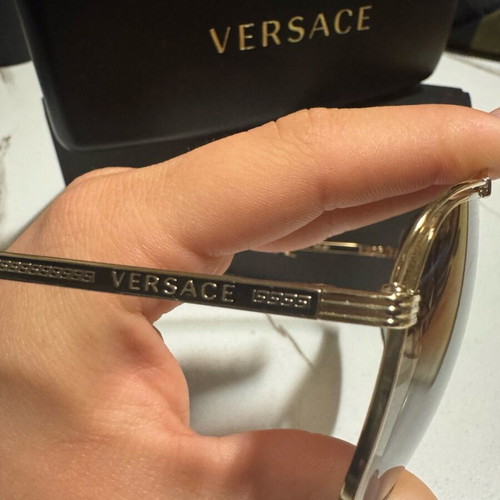 Versace Sunglasses like new, gold men's
