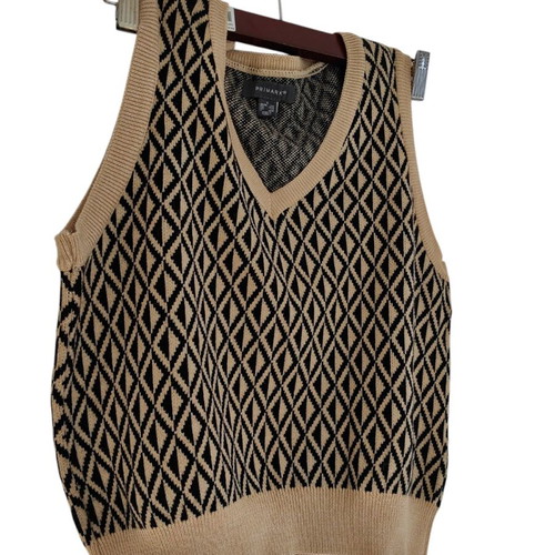 Primark vest like new, beige and brown