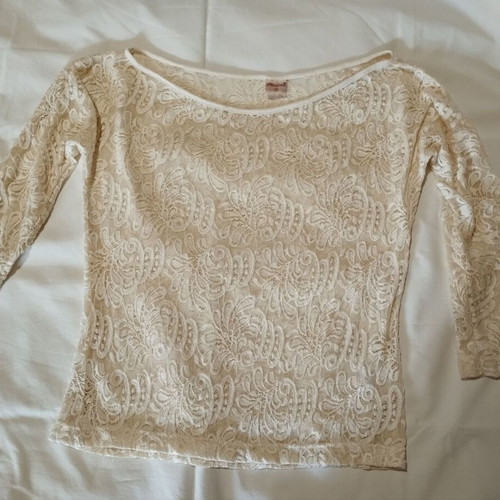 Rococo lace top with brown skirt set like new