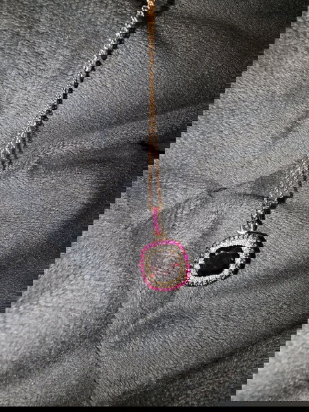 κολιε rose gold με διαμάντια