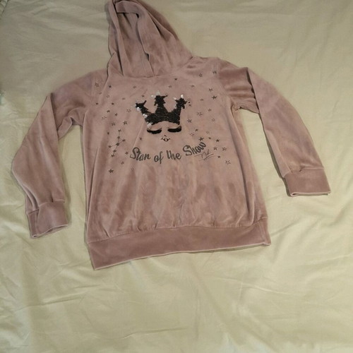 Nek kid's velour hoodie for 8 years used, rotten apple color