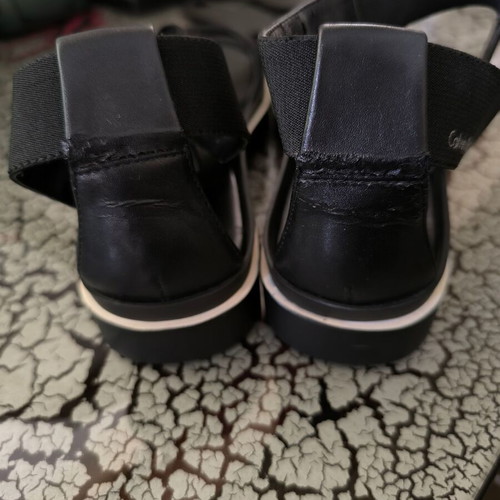 Calvin Klein black sandals used, size 38
