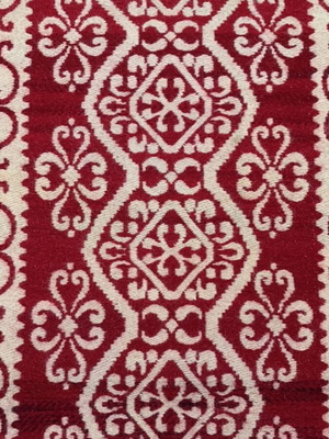 Handmade woven double-sided rug set like new