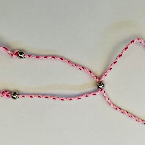 Knitted summer bracelet new, multicolor