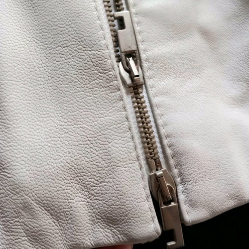 Vera Pelle leather jacket white, like new, size 40