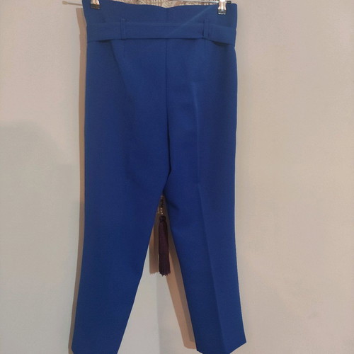 Office pants with belt like new, blue, size M