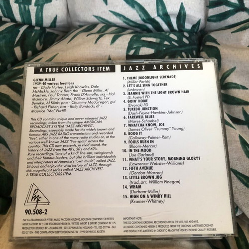 Glenn Miller jazz CD like new