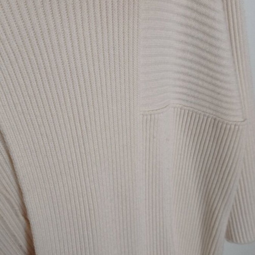 Women's thick cardigan like new, ivory, 3/4 sleeves