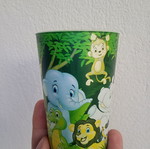 Children's cup used, hard plastic