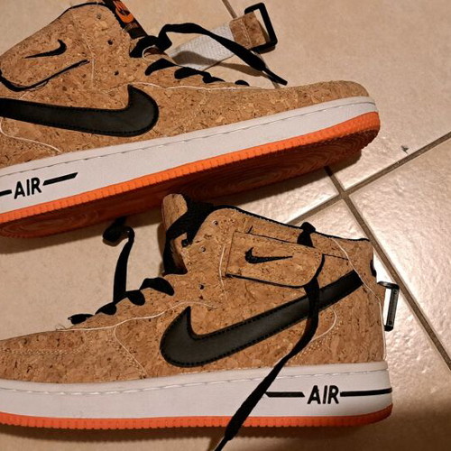 Nike Air Force 1 Mid like new, beige athletic shoes size 39