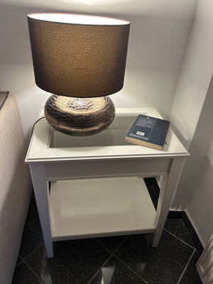 IKEA side table with glass top
