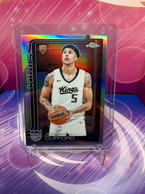 2025-26 Topps Chrome Basketball Refractor Nique Clifford Rc card new