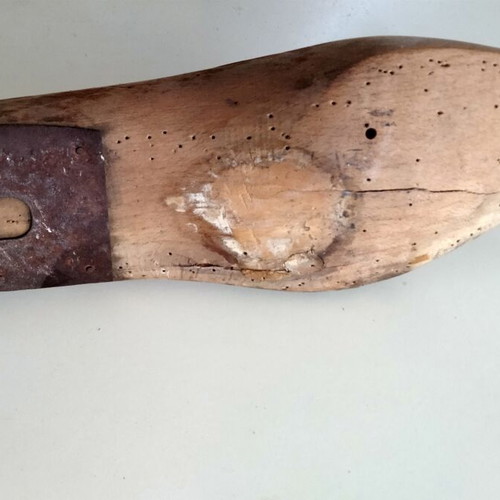 Vintage Wooden Shoelast used, early 20th century, 30cm