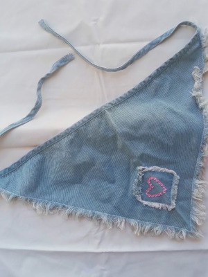 Μαντήλι μαλλιών από denim μεταχειρισμένο