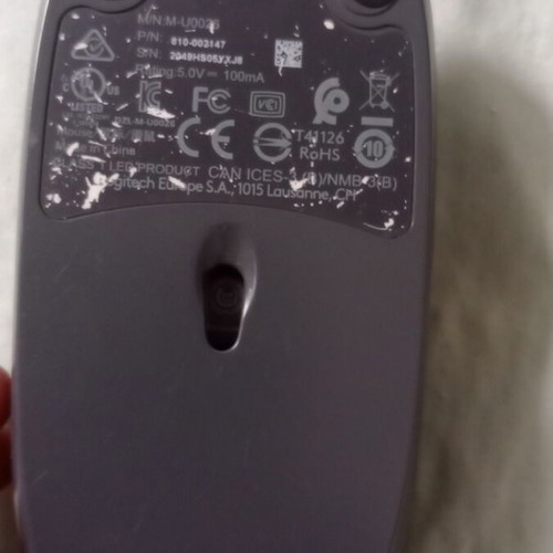 Logitech Wired Mouse used with 180cm Cable