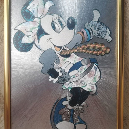 Minnie Mouse Vintage Dufex Print used with Greek frame