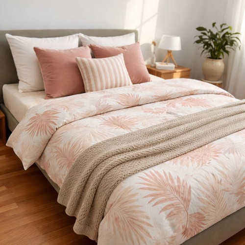 Eleni Natsi Solid Bed with Alcantara and TEMPUR Memory Foam Elite Mattress Like New
