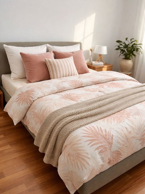 Eleni Natsi Solid Bed with Alcantara and TEMPUR Memory Foam Elite Mattress Like New