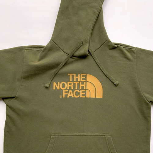 THE NORTH FACE Men’s Sweatshirt Pullover Hoodie - Olive Green - Size L