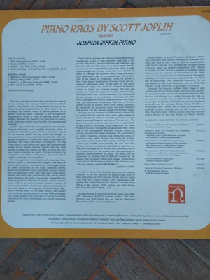 Scott Joplin Piano Rags Vol.II LP album σαν καινούργιο, jazz