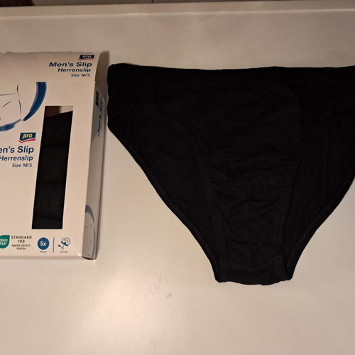 Aro men's slip pack of 5 size M black new