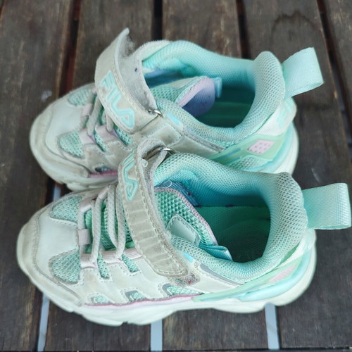 Fila Memory Spinel 3 Kids Sneakers Size 24 Used Multicolor