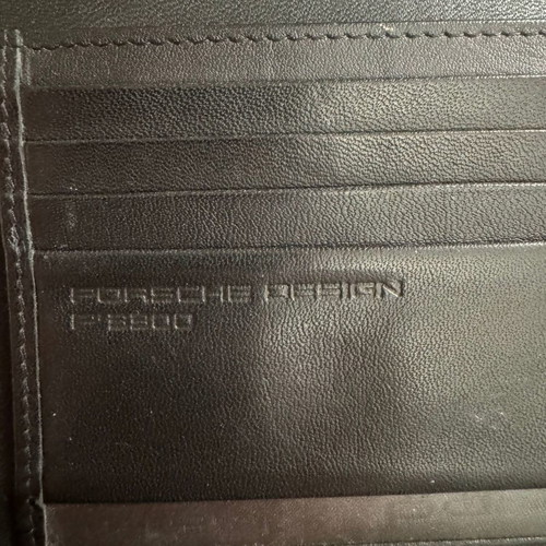 Porsche Design P3300 leather wallet used, vertical folding