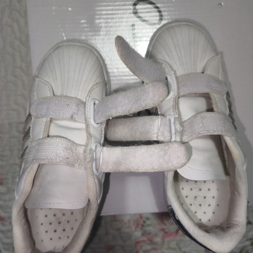 Children's white and silver athletic shoes size 31