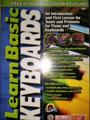 Learn Basic Keyboards DVD like new, instructional DVD