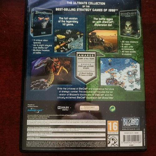 Starcraft Blizzard PC new, collectible with manual and disc