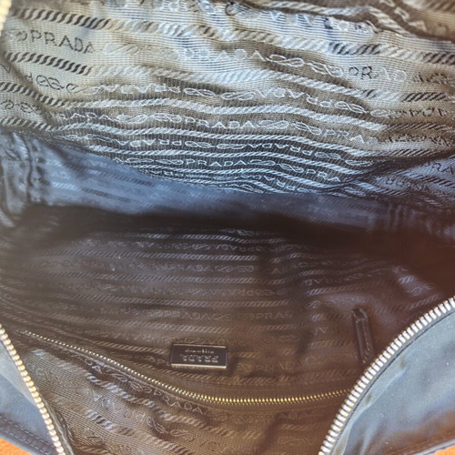 Prada shoulder bag in black nylon