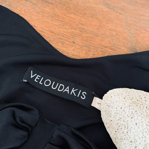 Veloudakis Black Jersey Top like new, size S