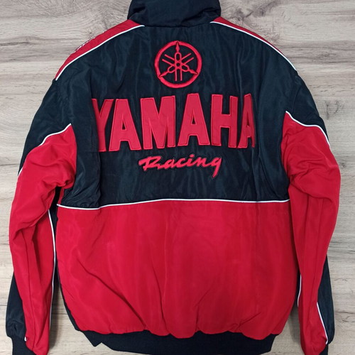 JH Design men's jacket used, size M, black and red